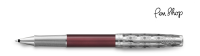 Parker Sonnet Premium Metal & Red Lacquer / Chrome Plated Rollerballs